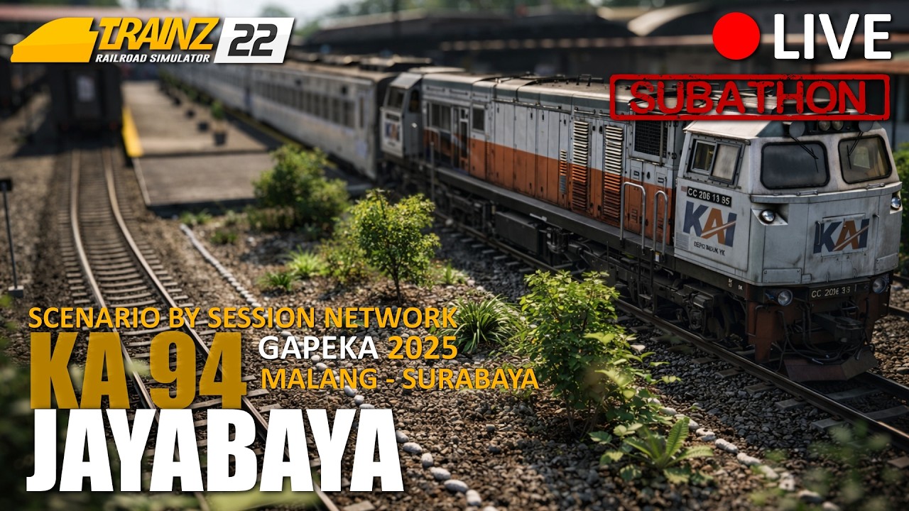 🔴 [LIVE] MELINTAS DI KEINDAHAN JAWA TIMUR! Dinas KA 94 Jayabaya | TRAINZ SIMULATOR INDONESIA