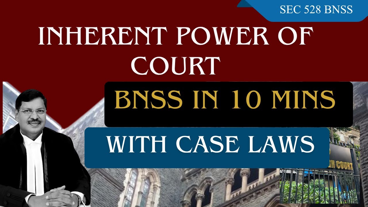 High Court sab pe bhari! ⚖️ | Section 528 BNSS Full Explanation | Law Students Must Watch