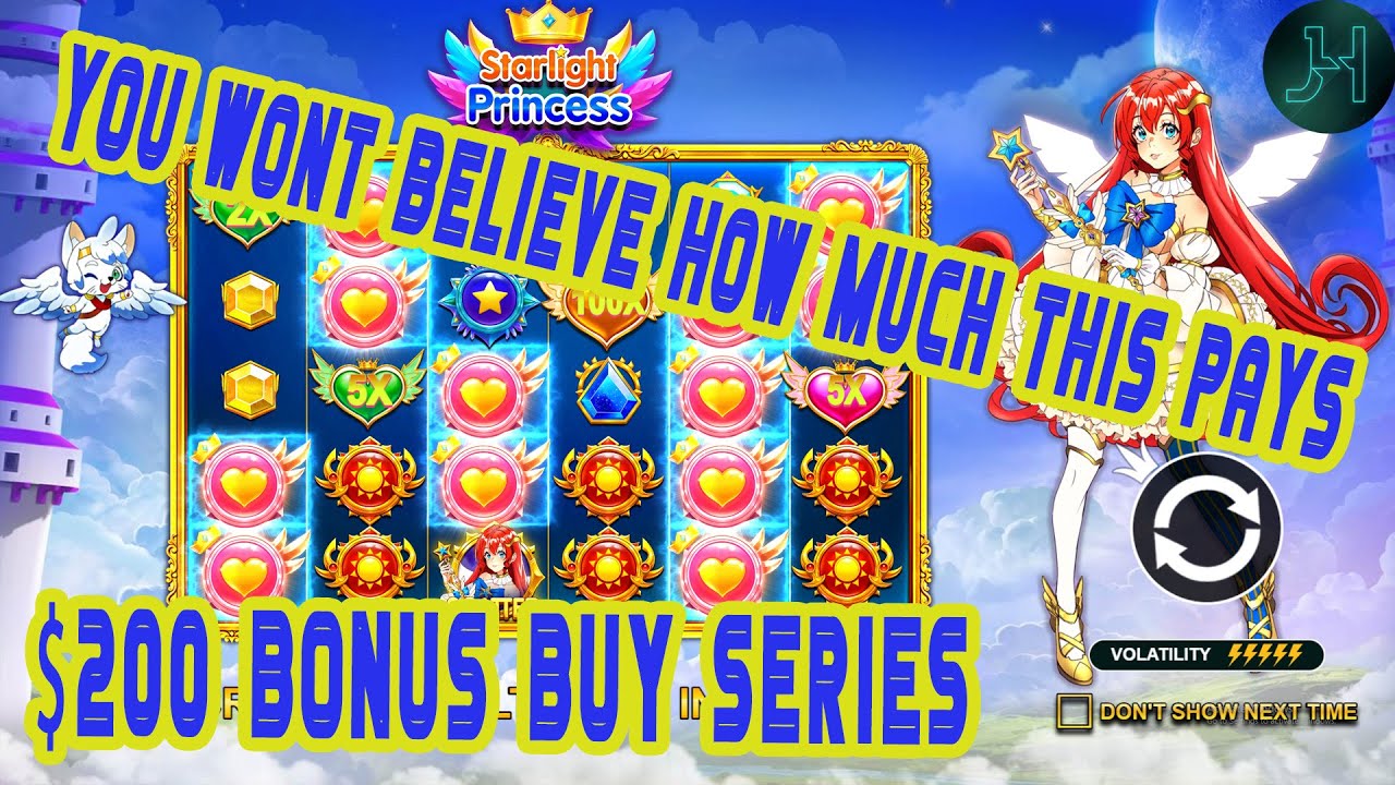 $200 Bonus Buy Series: Starlight Princess is better than Gates Of Olympus?