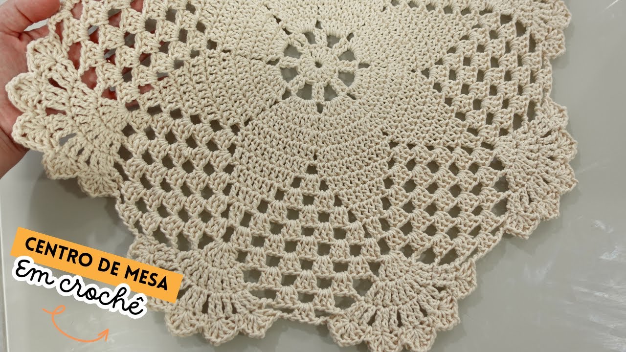 Centro de mesa em croch&ecirc; que vende muito!