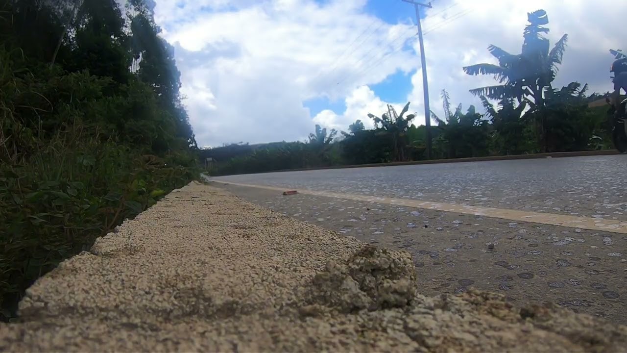 Testando o novo escapamento