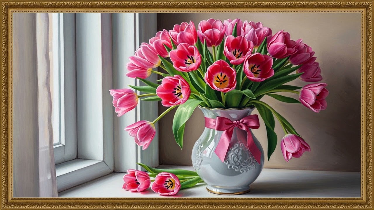 Pastel Blossom Landscape | Relaxing Art Background Screen