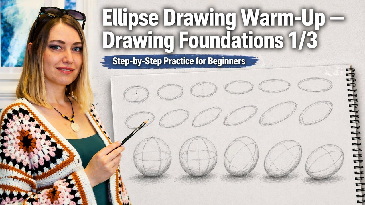Ellipse Drawing Warm-Up — Circles in Perspective (Drawing Foundations 1/3)
