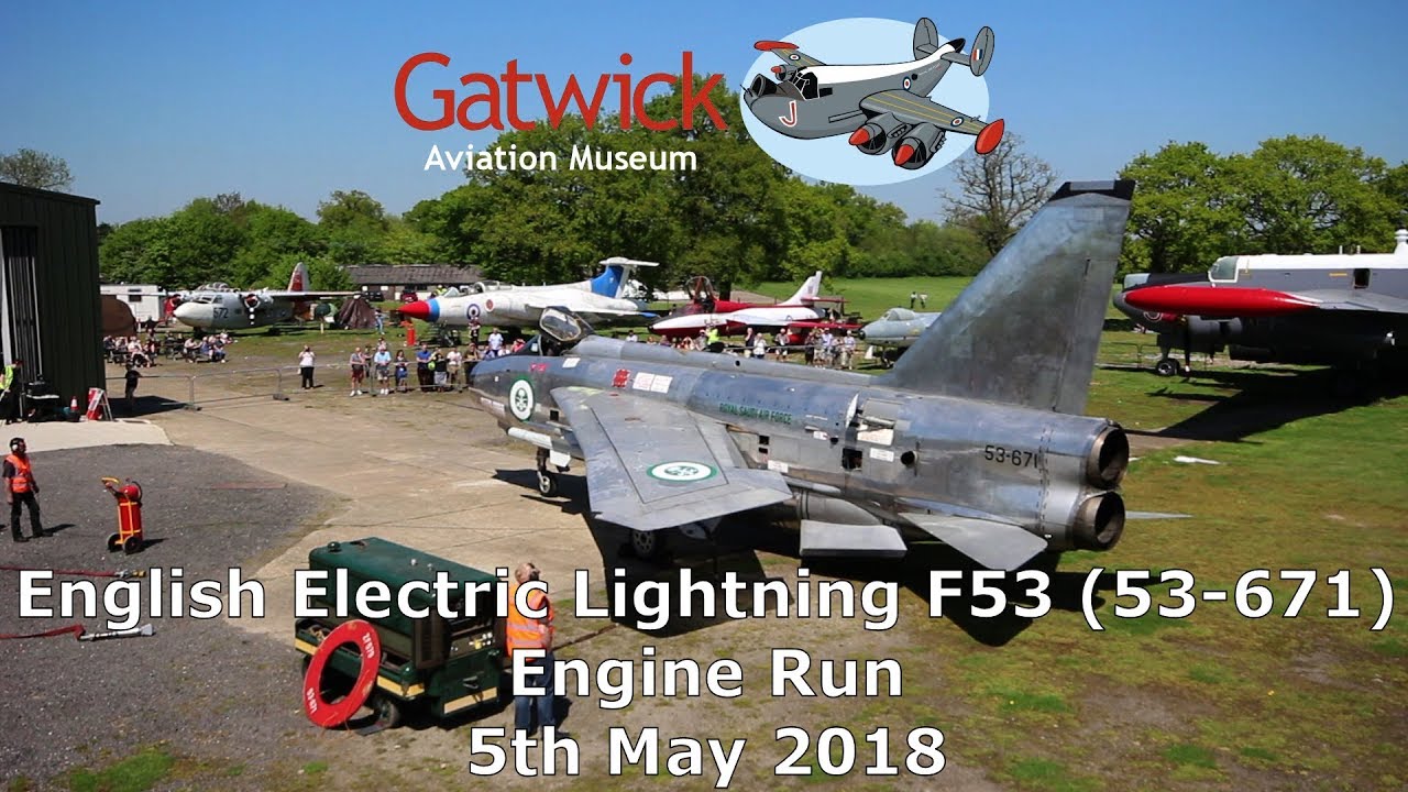 English Electric Lightning F53 (53-671) Engine Run - 5th May 2018 - Gatwick Aviation Museum