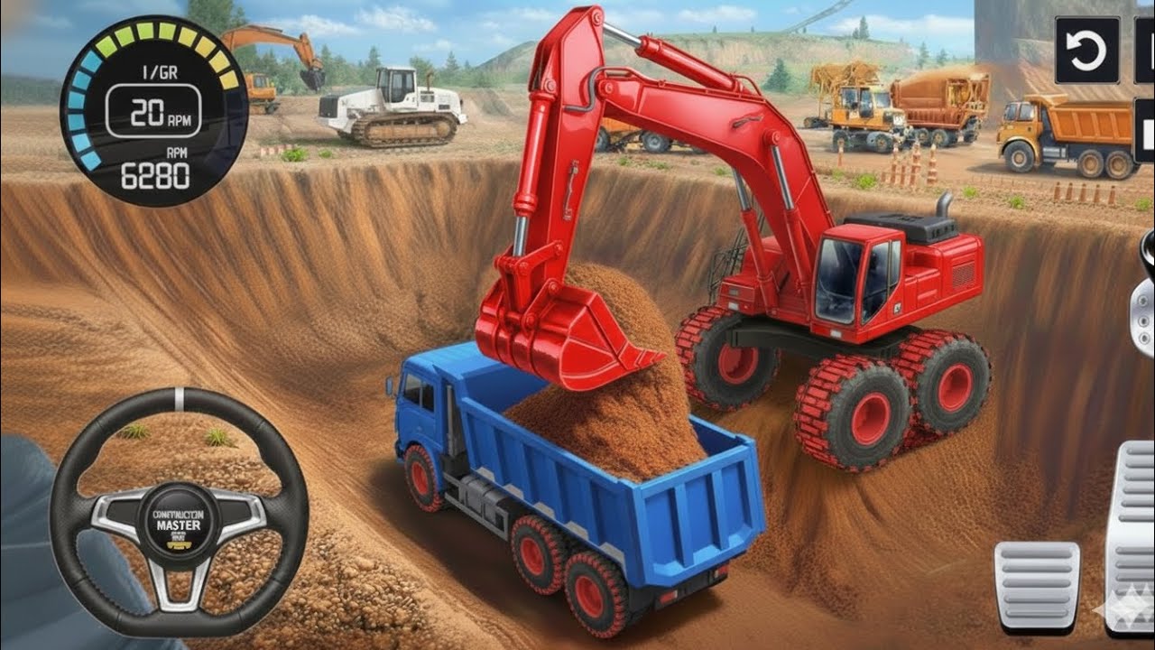 👷City Road Construction Simulator 3D 🚧 | Heavy Excavator & Truck (Android Gameplay)