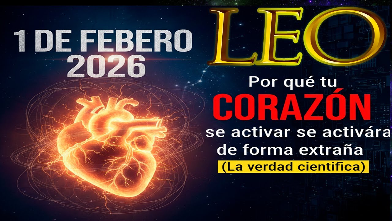 1 DE FEBRERO 2026: LEO. Por qué tu CORAZÓN se activará de forma extraña (La verdad científica)