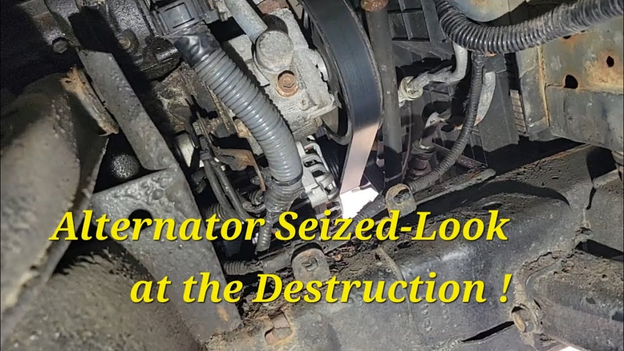 Alternator Seized-Look at the Destruction!