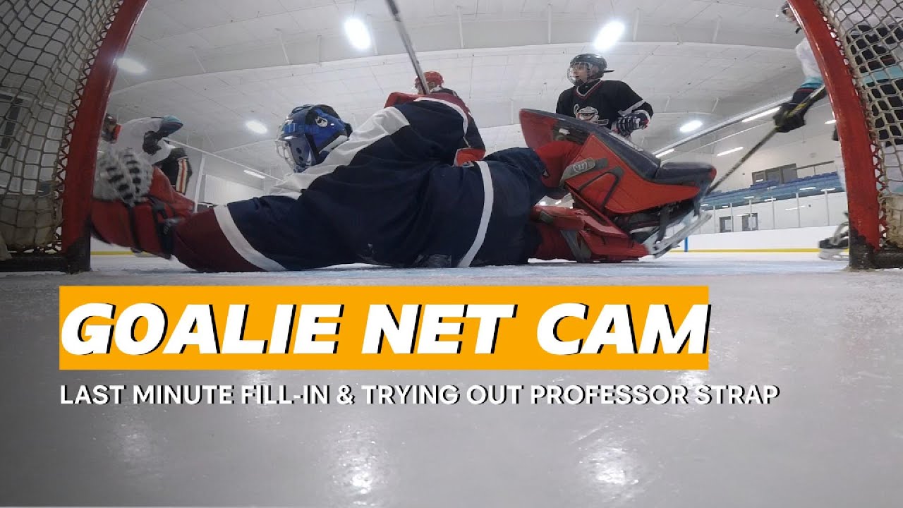 Trying out professor strap - Goalie GoPro Net Cam view