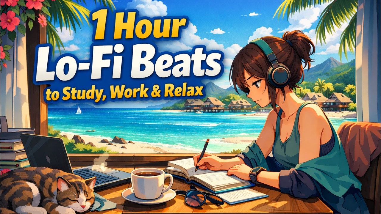1 Hour Lo-Fi Beats to Study, Work & Relax - Chill Lofi for Focus, Deep Concentration & Calm Vibes