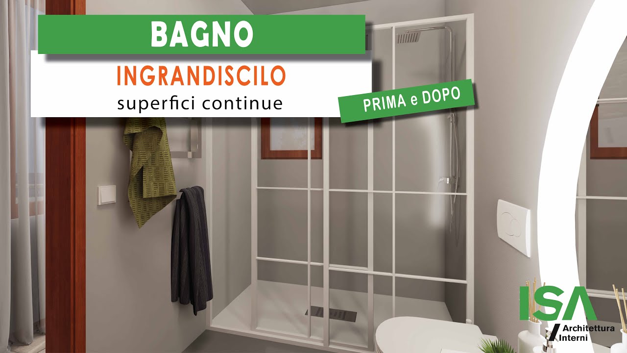 #46 INGRANDISCI il tuo BAGNO con superfici continue in MICROCEMENTO🤩