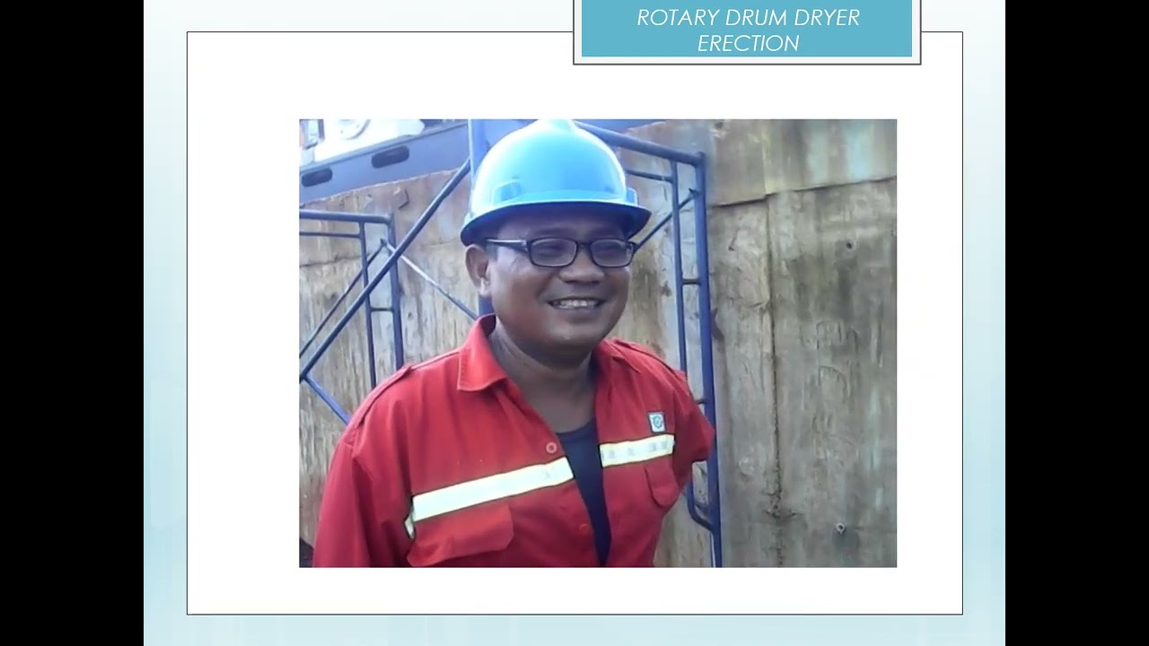 ROTARY DRUM DRYER ERECTION #drums  #dryer #npk #npkfertilizer