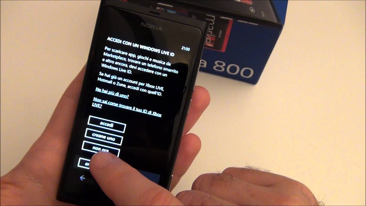 Nokia Lumia 800 - Prima Accensione