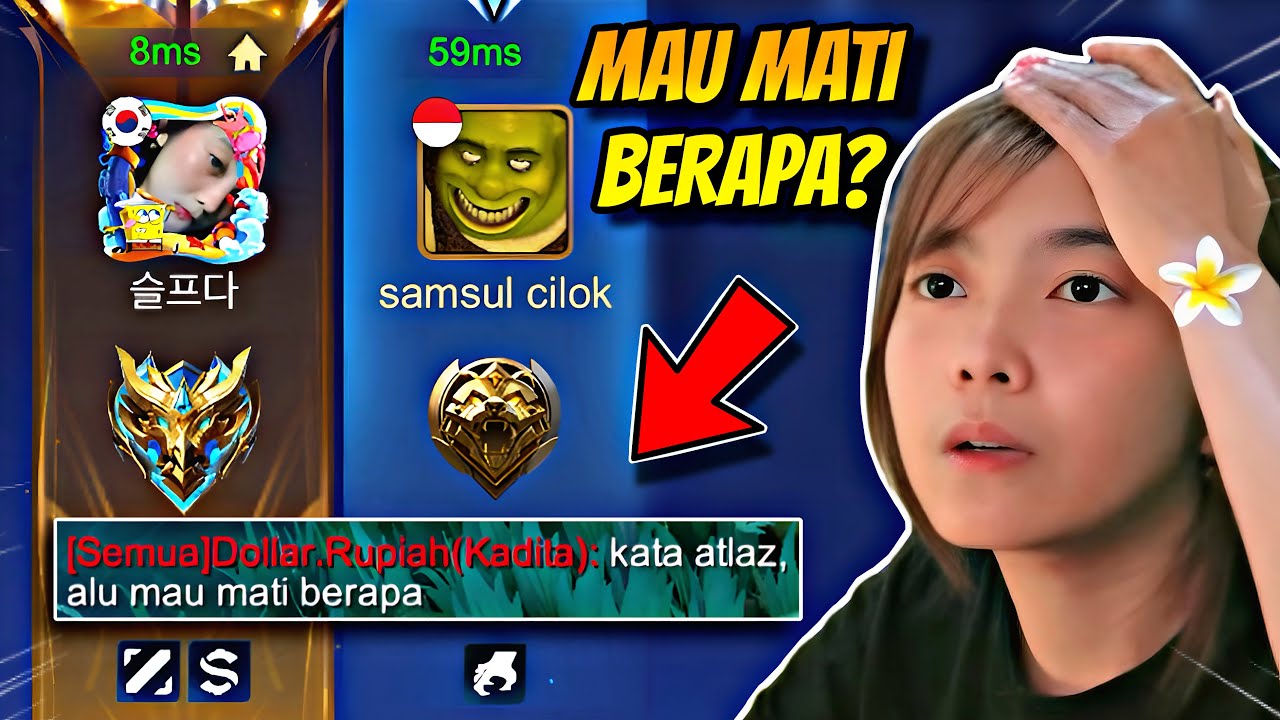 NIAT PRANK STREAMER CEWEK… MALAH DIREMEHKAN MUSUH ‘ALUCARD MAU MATI BERAPA?’ MLBB