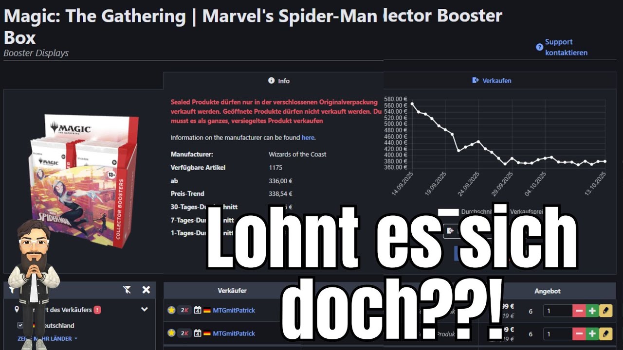 Ich rechne’s aus: Spider-Man Display = Verlust?! 😬