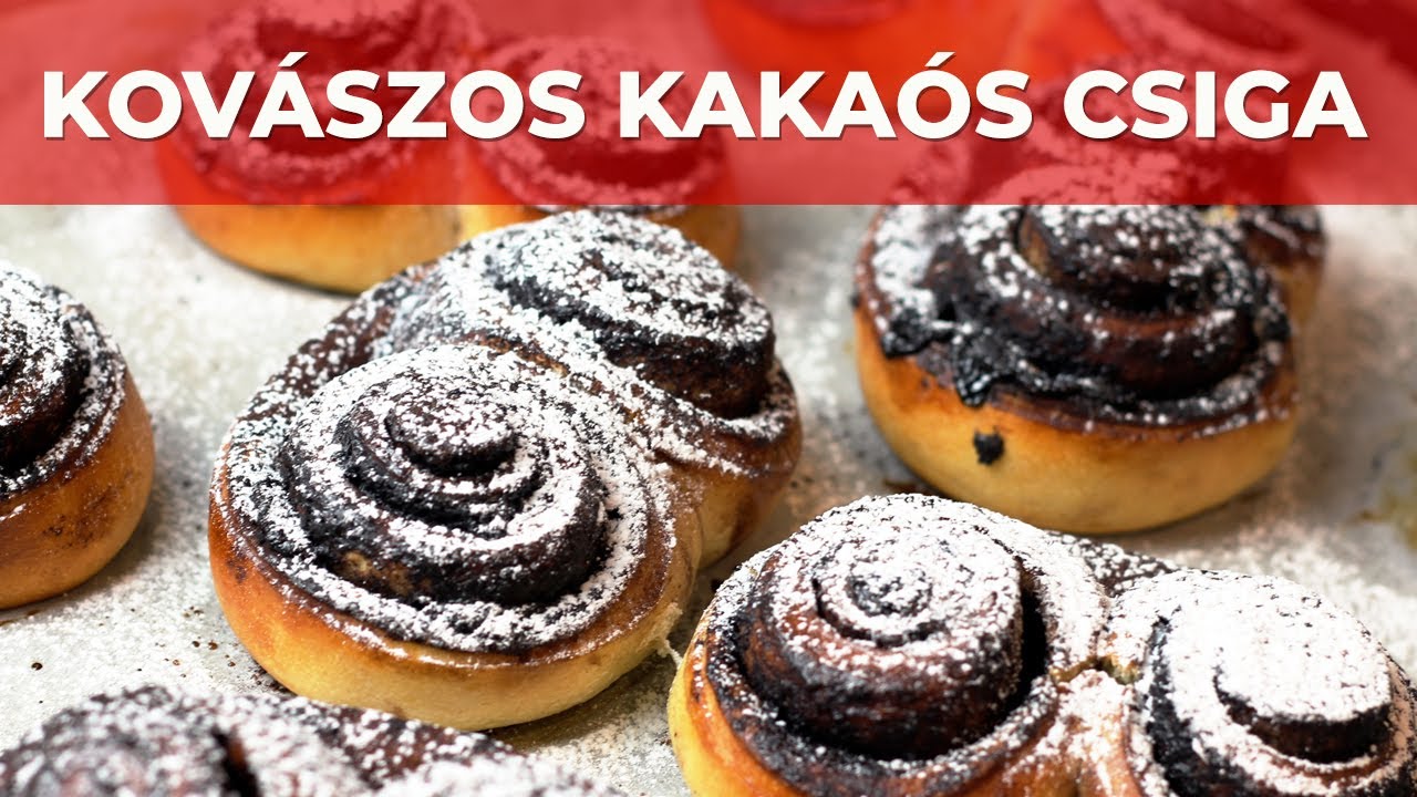 Kov&aacute;szos kaka&oacute;s csiga vide&oacute; recept