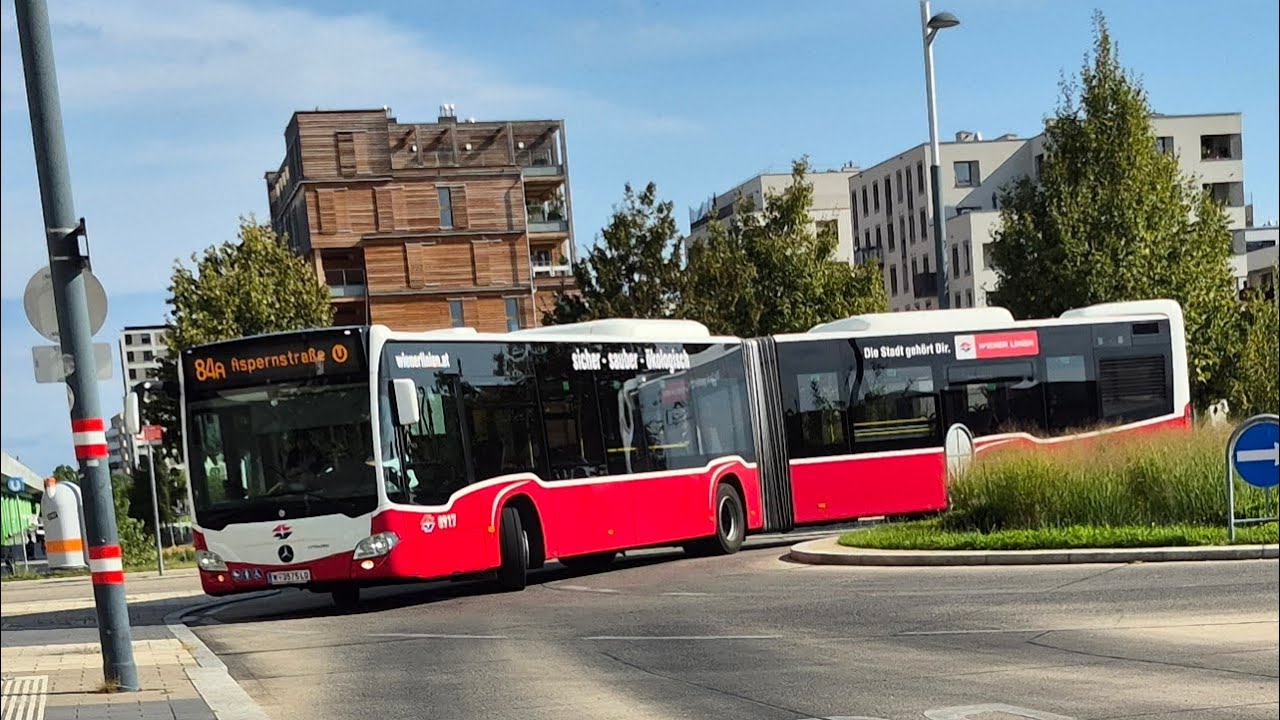Bus Wien | Mitfahrt in der kompletten 84A von Seestadt U bis Aspernstraße U im C2G