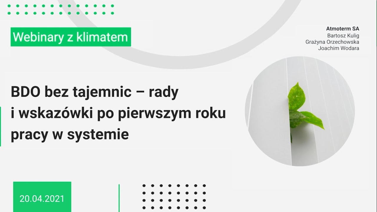 Webinar: BDO bez tajemnic - rady i wskazówki