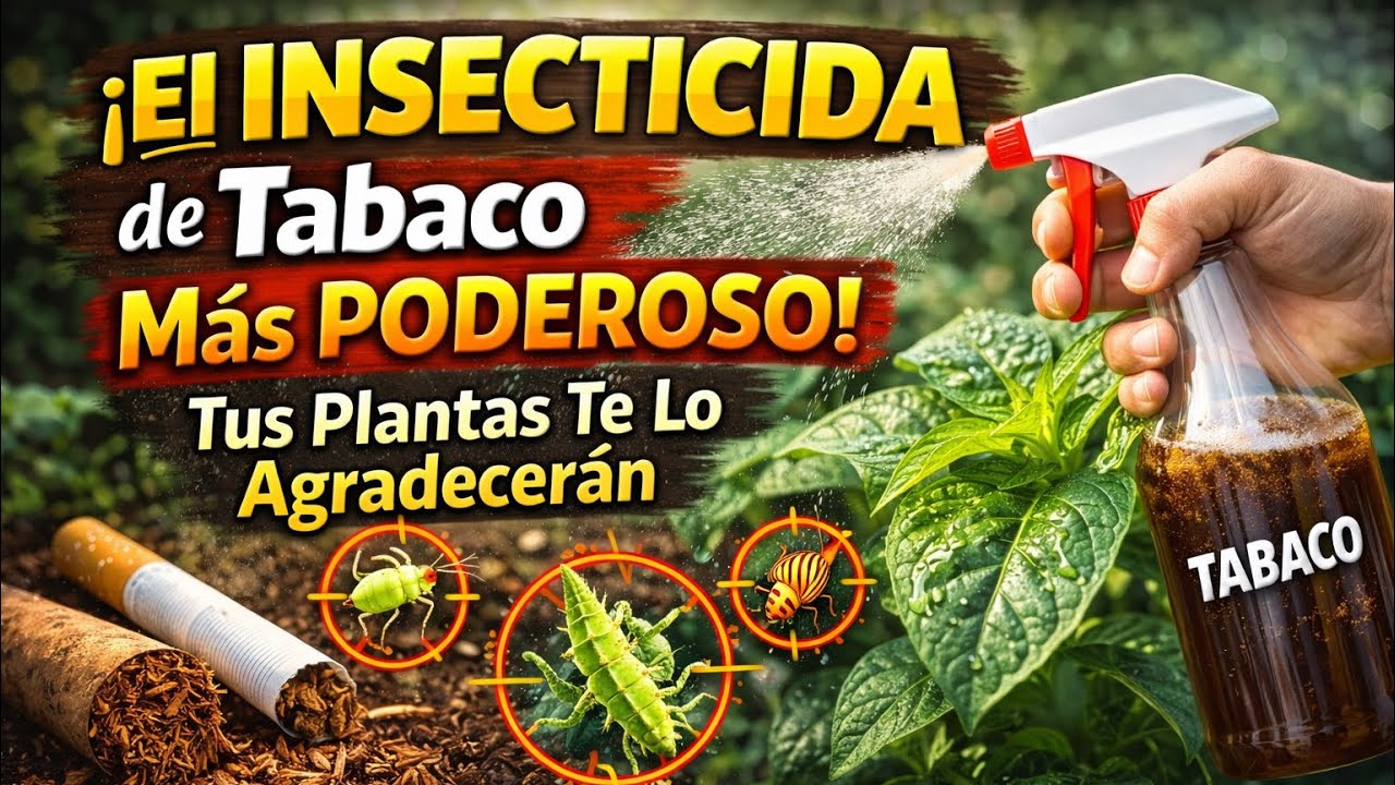 ¡El Insecticida de Tabaco Más Poderoso! Tus Plantas Te Lo Agradecerán / TABACO/ ¿COMO SE USA?