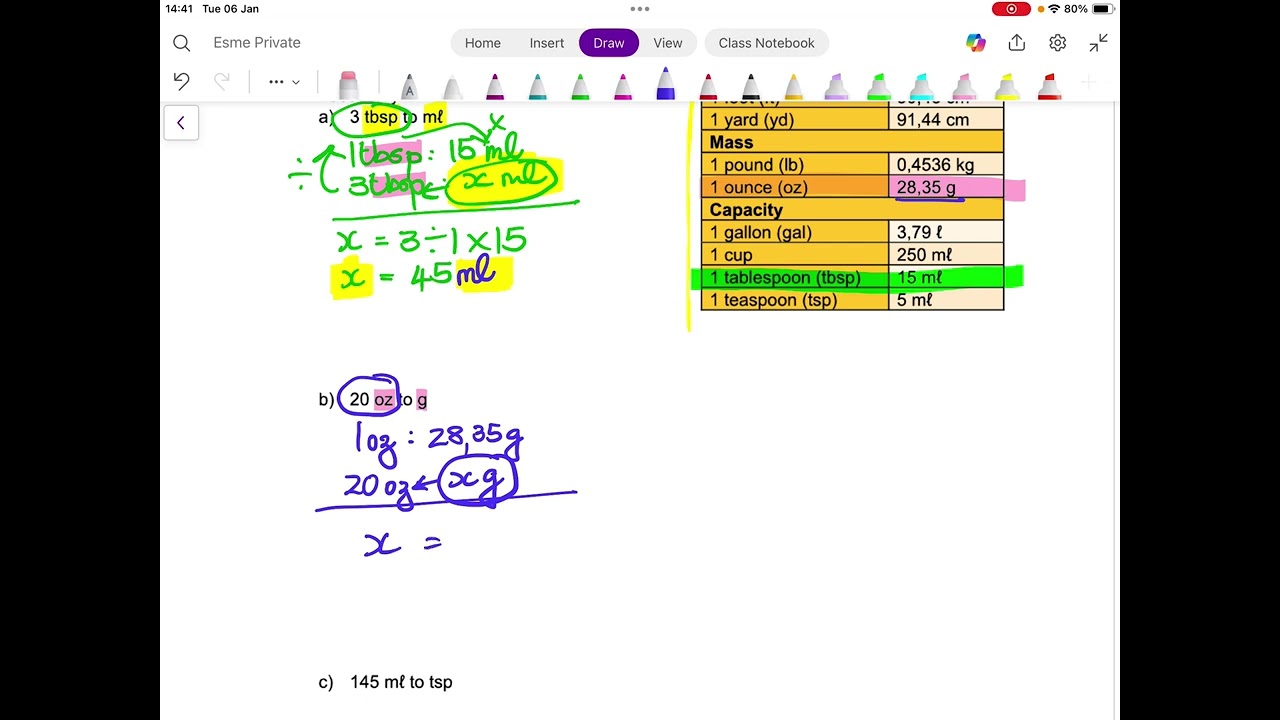 Metric and imperial unit conversions