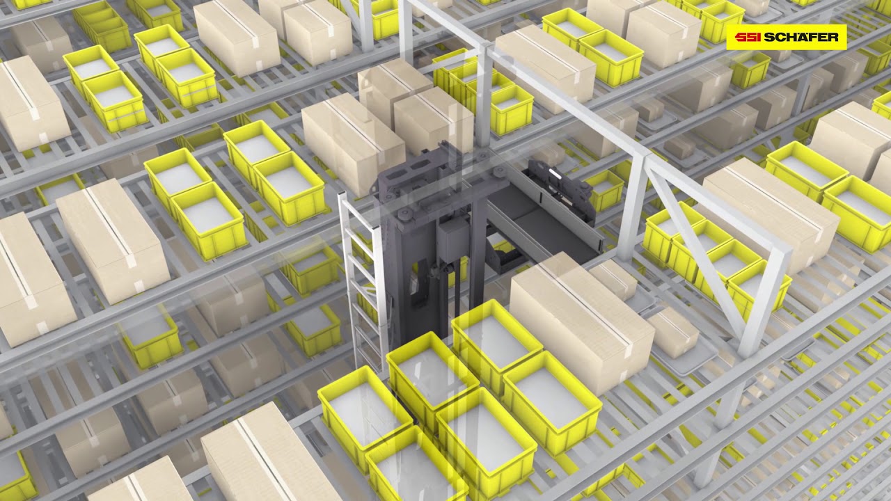 Storage and Retrieval Machine for Small Parts Logistics | SSI SCHAEFER