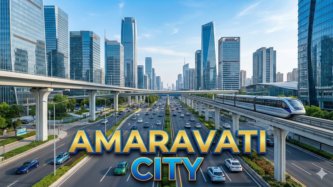 Amaravati City View | Planned Capital of Andhra Pradesh | Modern City Development #Amaravati #city 