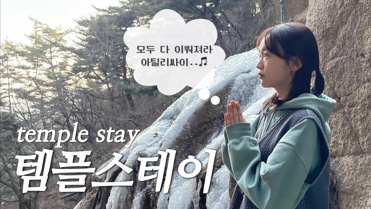템플스테이? 무조건 여기로 가세요 temple stay vlog