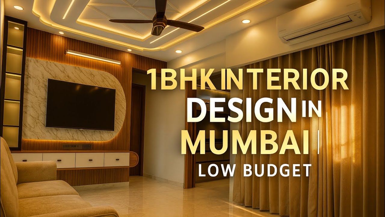 1 bhk interior design in mumbai | 1bhk small budget | &ldquo;1 bhk home interior design Navi Mumbai, #1bhk