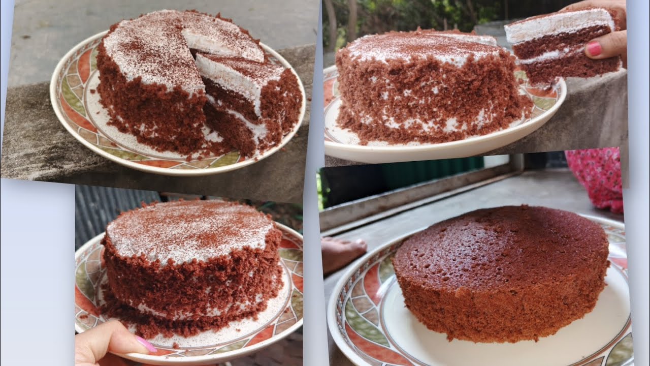 No oven,no chocolate, no butter easy decoration chocolate sponge cake recipe. গ্যাসের চুলায় কেক তৈরি