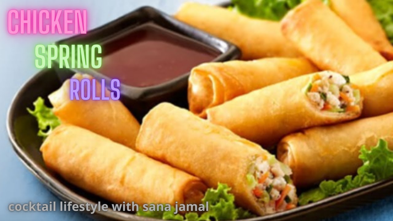 Chicken Spring Rolls Recipe|Hot and spicy chinese rolls|Vegetables spring rolls|Spring Rolls Recipe