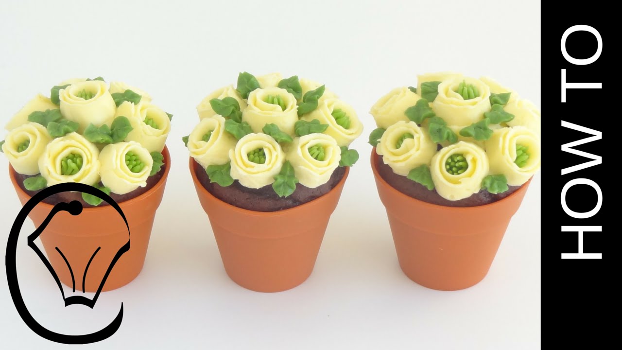 Buttercream Flower Ribbon Roses No Flower Nail! by Cupcake Savvy's Kitchen