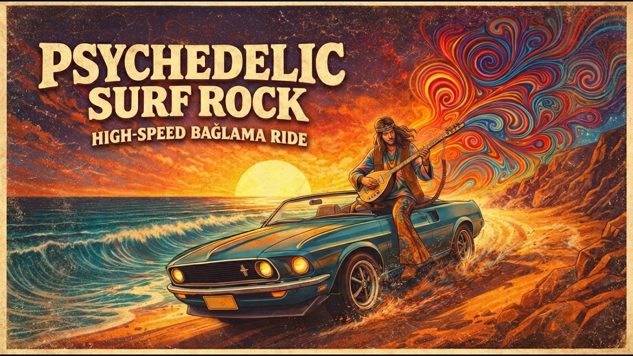 Psychedelic Surf Rock | High-Speed Bağlama Ride (1 HOUR)