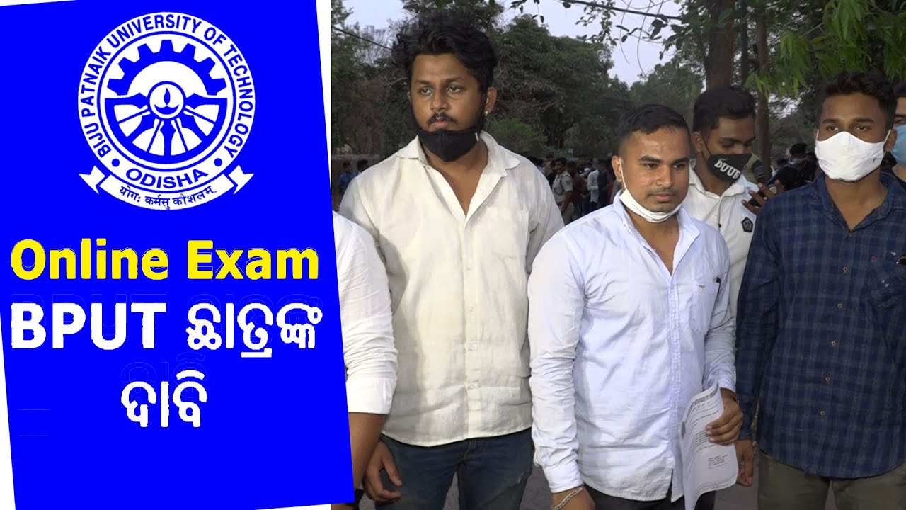 BPUT Students Protesting Against Offline Exam As COVID Graphs are Up In State.