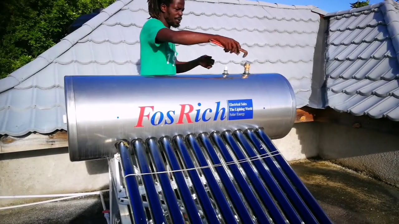 Solar Panel vs tube solar water heater and repair/ Jamaica solar system  Plumber In Jamaica