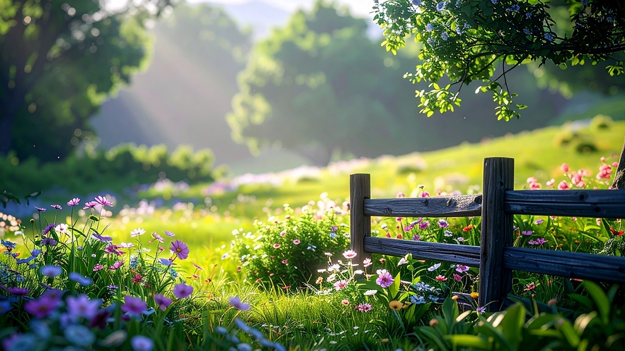 Spring Morning Meadow Ambience | Cuckoo, Bees & Birdsong 🐝 | 4K