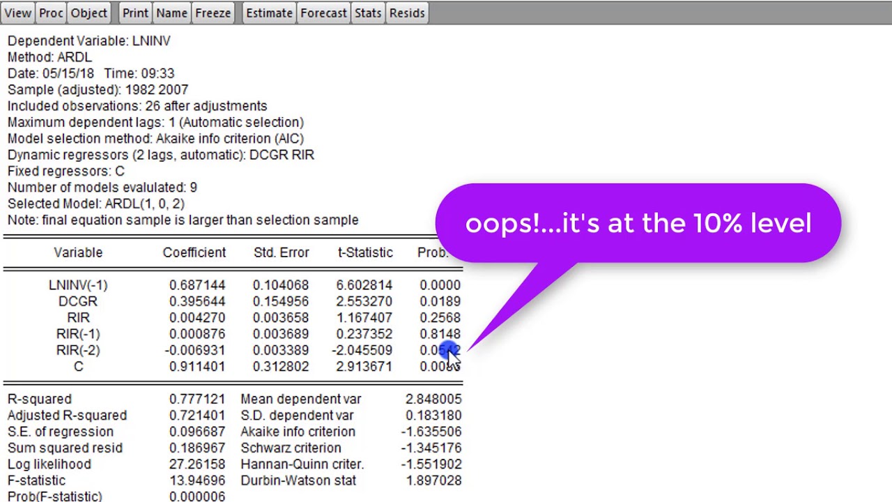 (EViews10): ARDL and 3-Ways Causality Checks (2) 