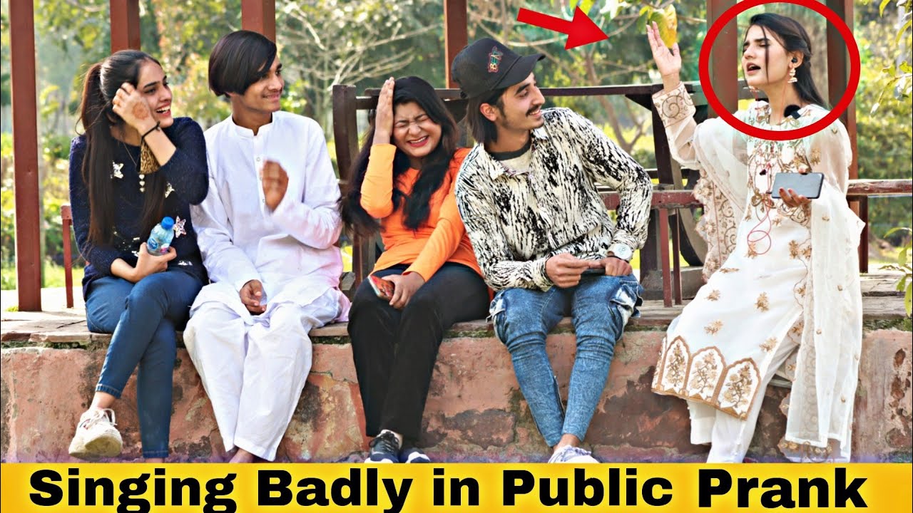 Singing Badly in Public | Funny Prank@Crazy Comedy