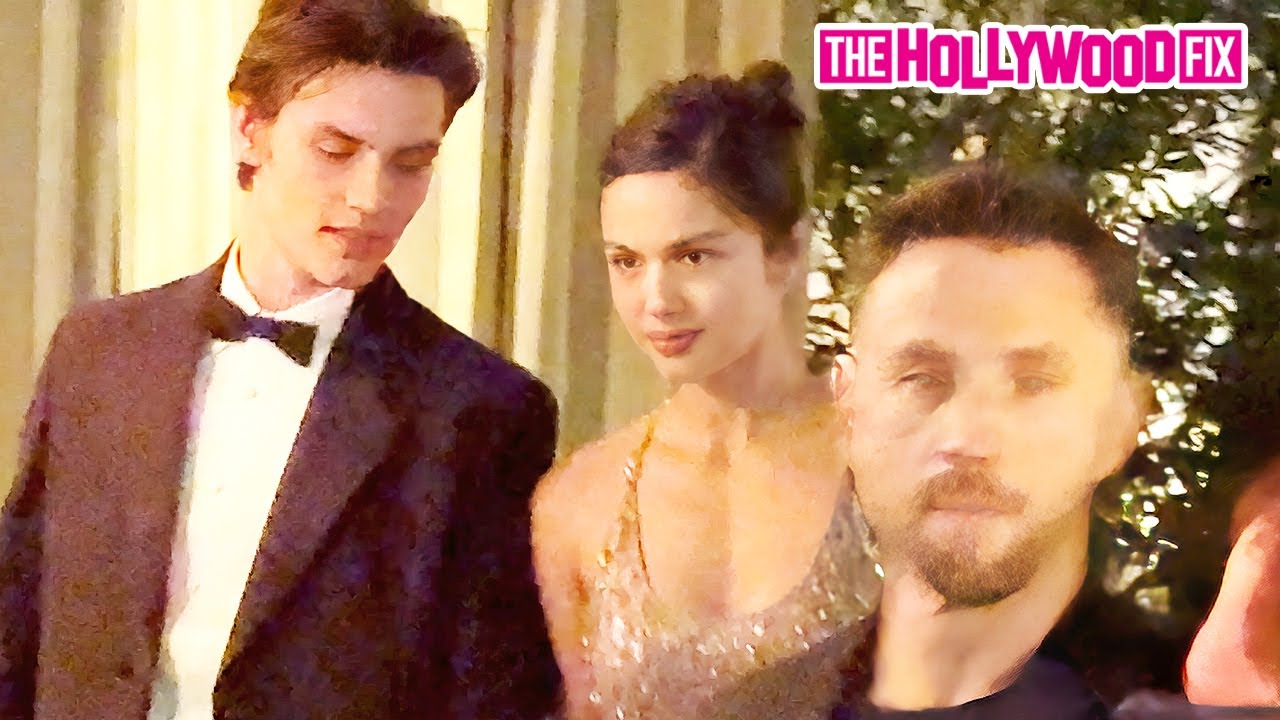 Оливия Родриго и Луи Партридж вместе покидают вечеринку Giorgio Armani в Chateau Marmont в WeHo