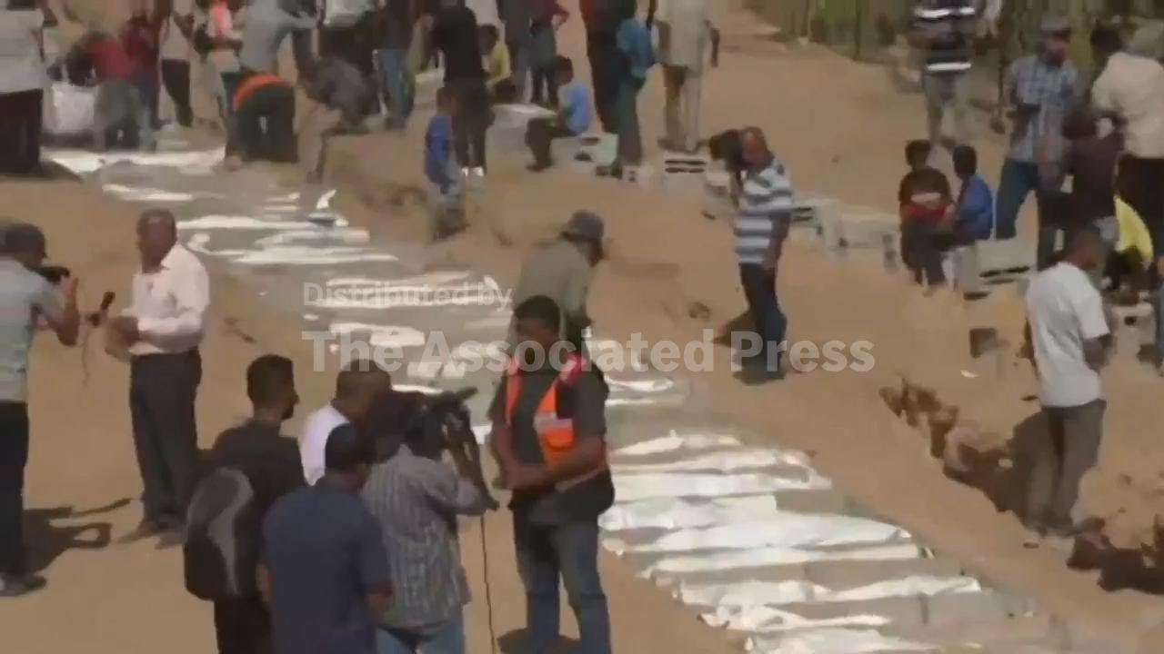 Bodies of 54 Palestinians buried in Gaza after their return from Israel