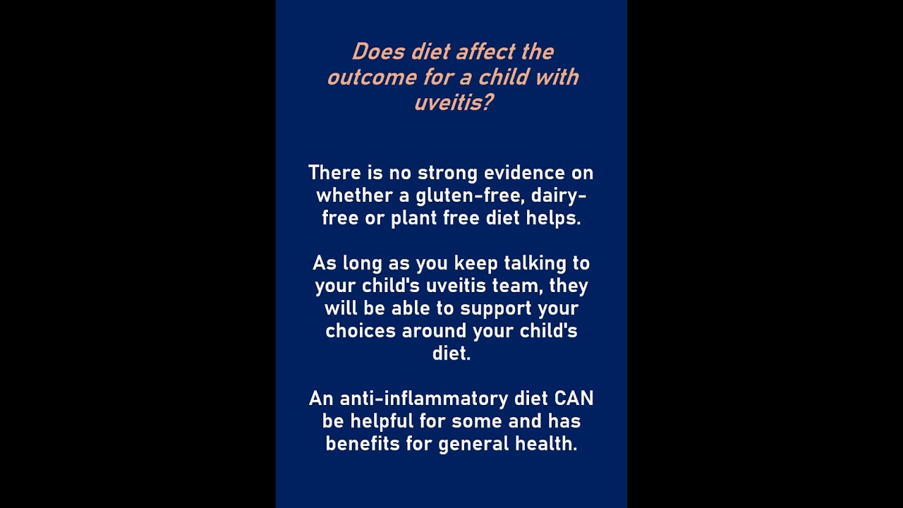 Diet: a childhood uveitis video