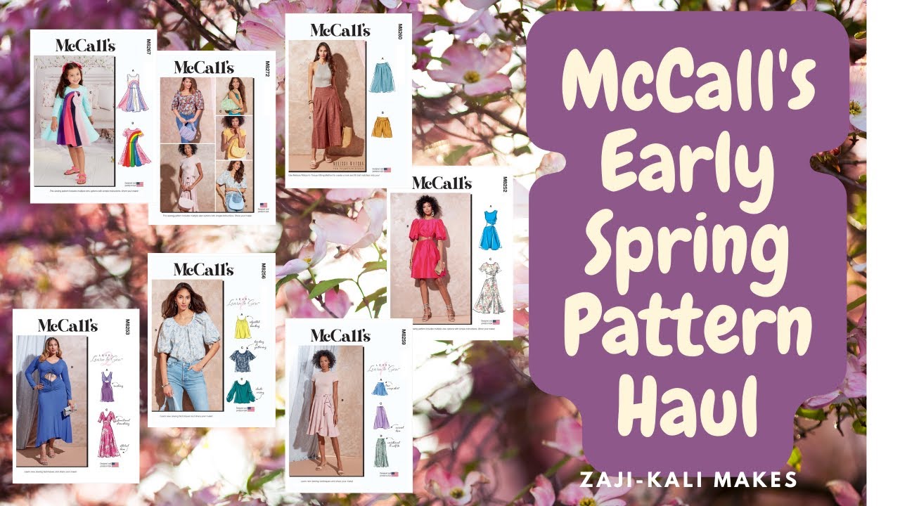 McCall's Early Spring / Summer Sewing Pattern Haul | Zaji-Kali Makes