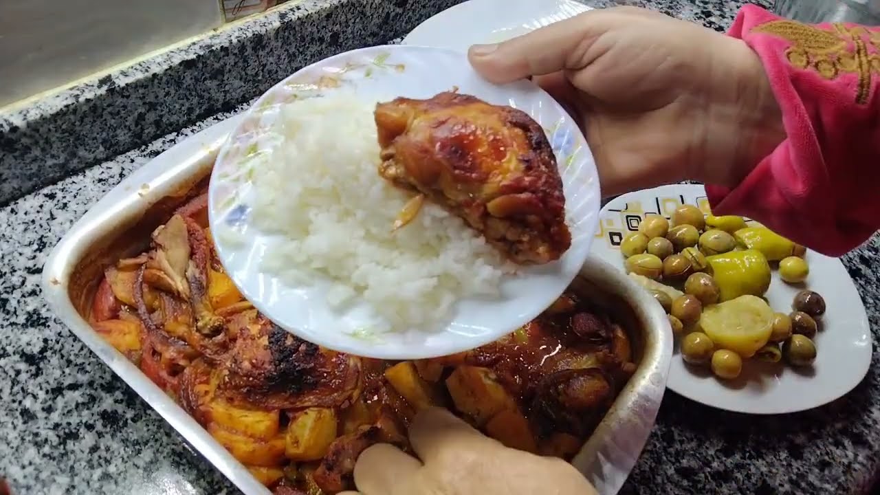 طريقة عمل فراخ بالبطاطس بالفرن