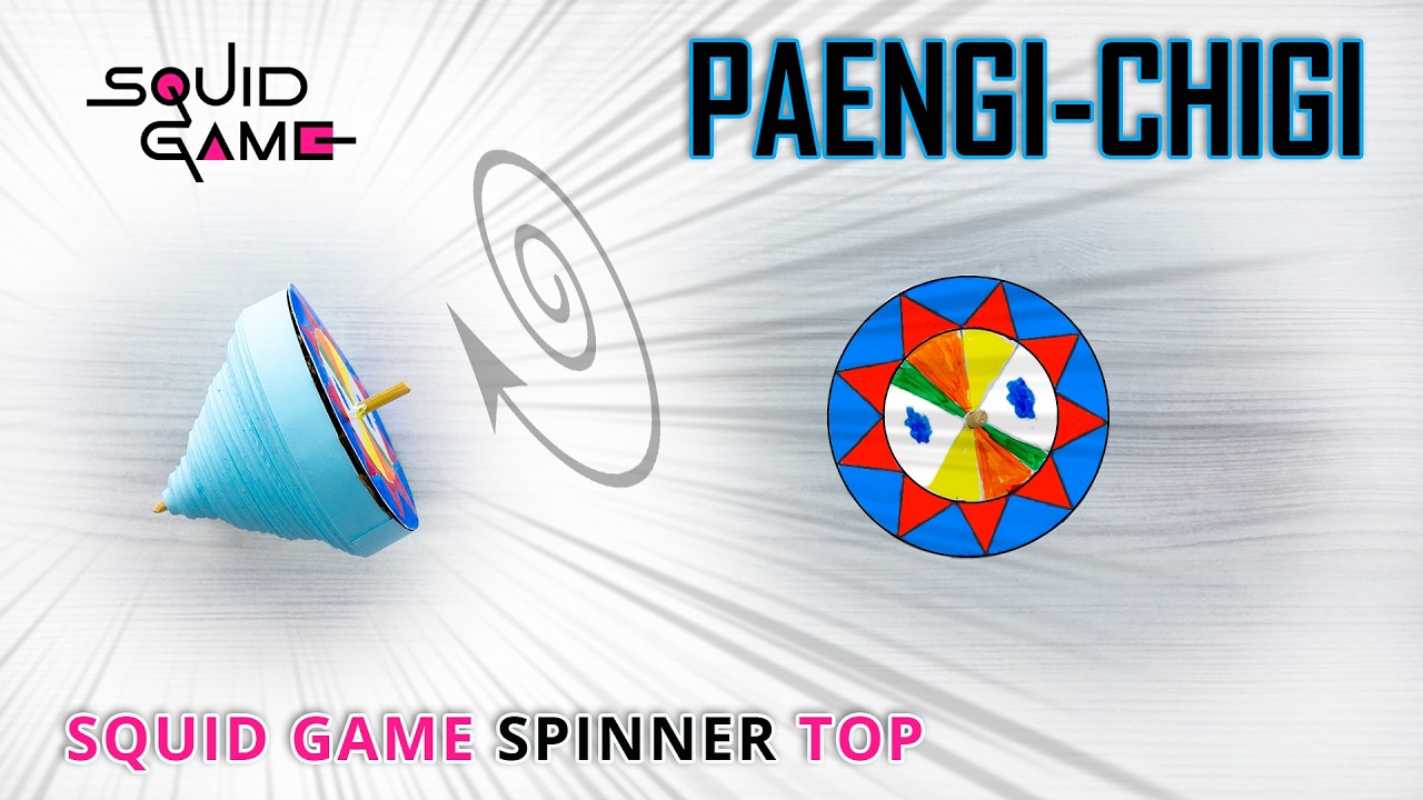 Как сделать бумажный Paengi -Chigi - волчек из Игры в Кальмара