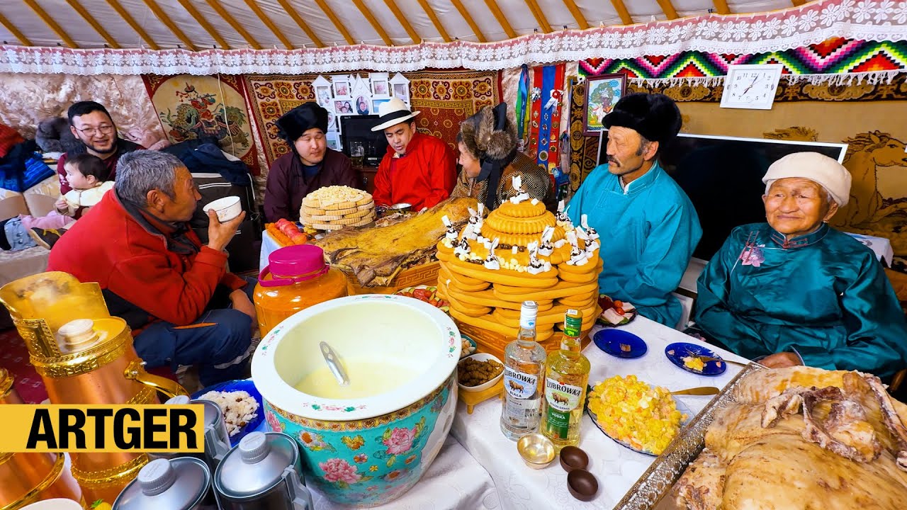 Mongol New Year Feast - Tsagaan Sar Food! How Nomad Herders Celebrate Lunar New Year!