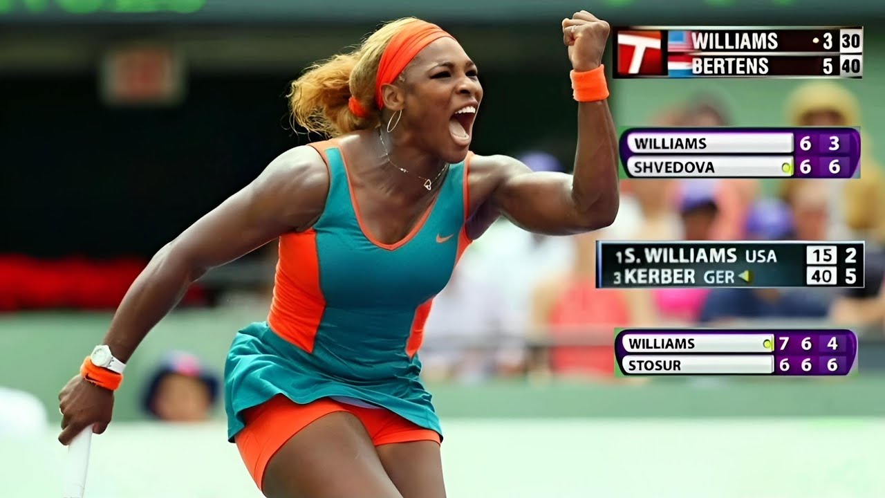 Serena Williams Saving Set Points To Win The Set | SERENA WILLIAMS FANS