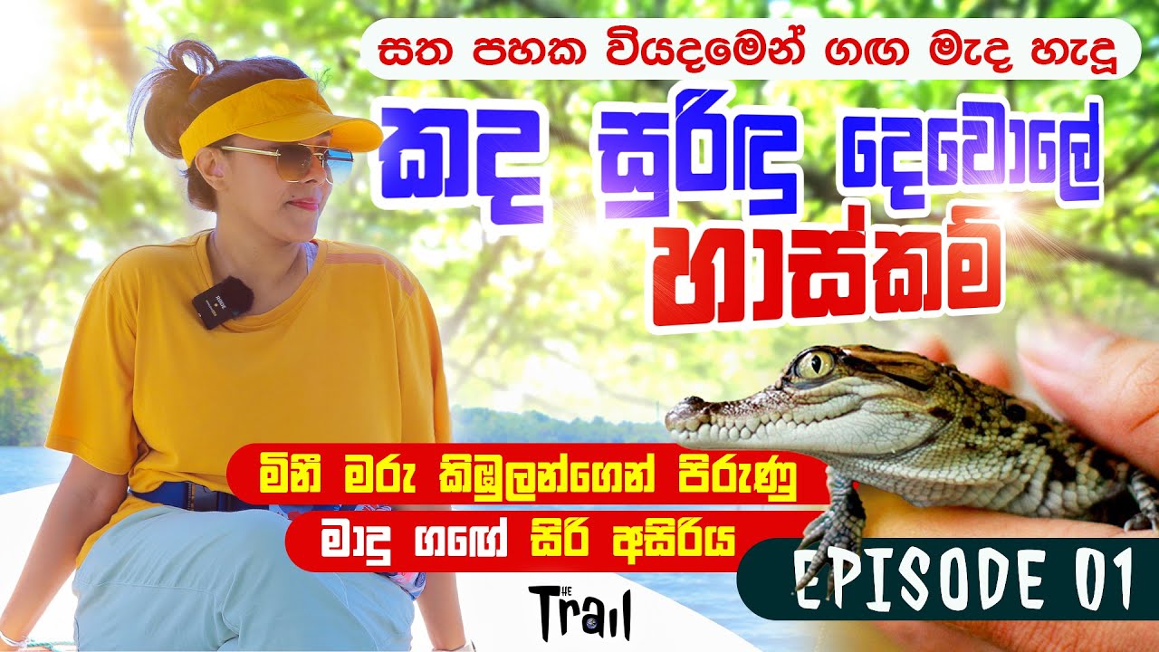 සත පහක වියදමෙන් හදපු කද සුරිදු දෙවොලේ හාස්කම් | Madu River Boat Safari || The TRAIL