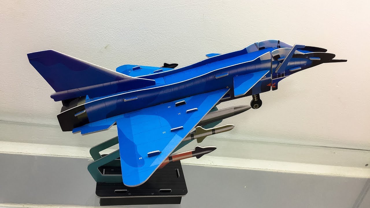 DIY Miniature J-10 Fighter ~ 3D Super Puzzle