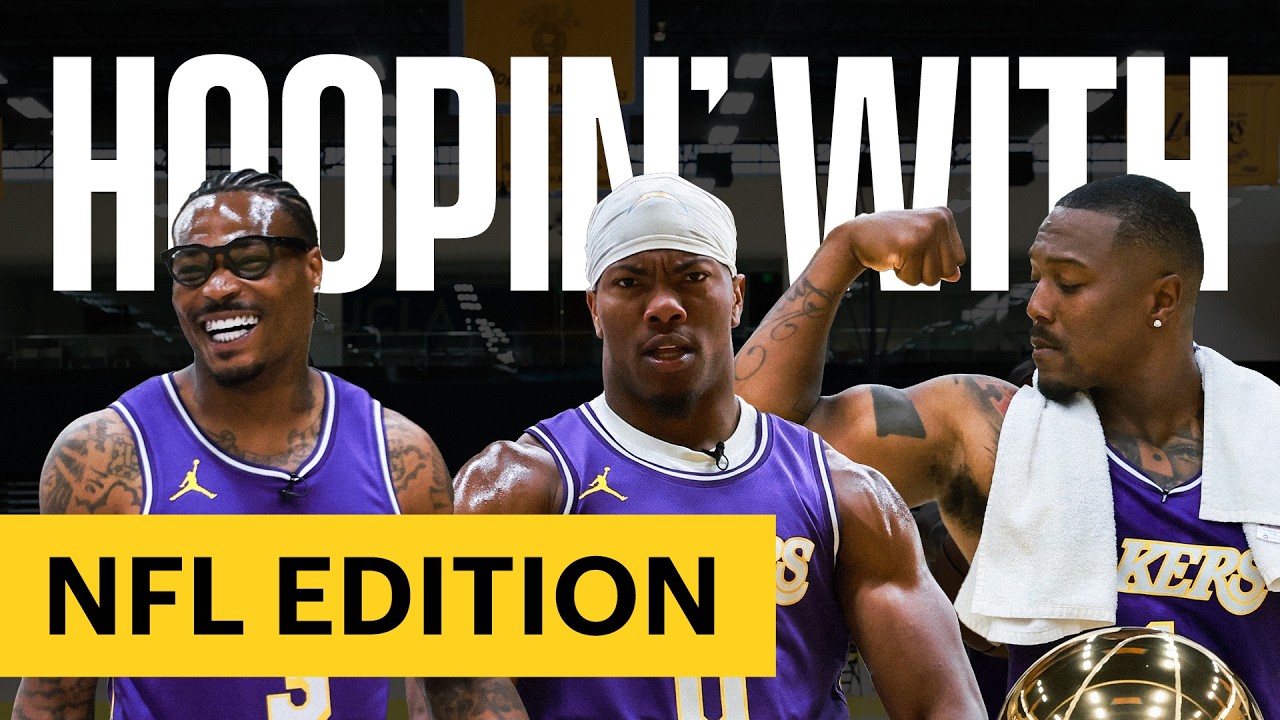 NFL Players Test Their NBA Skills | Hoopin&rsquo; With the Chargers
