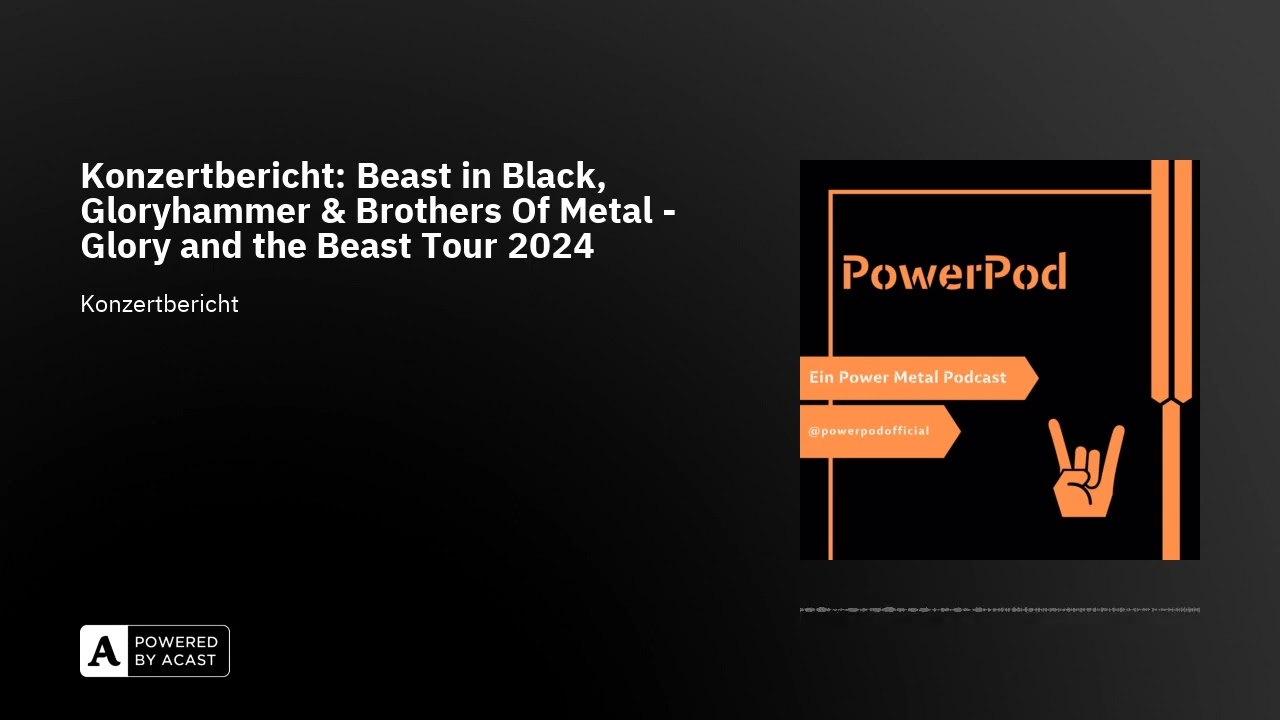 Konzertbericht: Beast in Black, Gloryhammer & Brothers Of Metal - Glory and the Beast Tour 2024