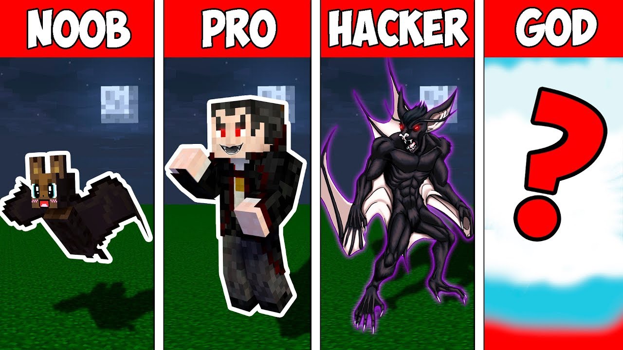 Minecraft NOOB vs PRO vs HACKER vs GOD : VAMPIRE MONSTER EVOLUTION in Minecraft Animation
