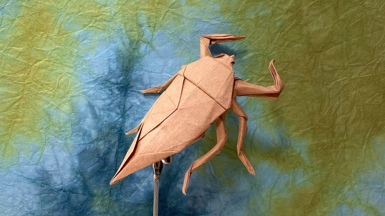 【Origami】Giant water bug How to fold 【折り紙】タガメの折り方